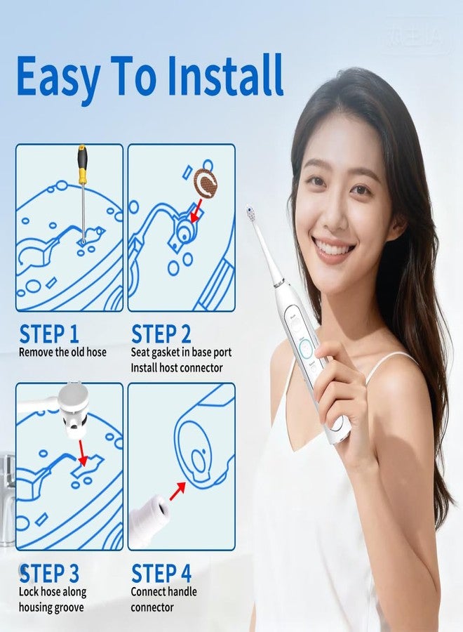 KOPBTBOY Replacemet Hose for Waterpik Sonic-Fusion Flossing Toothbrush, Hose for Waterpik Sonic-Fusion SF-01/02/03/04 Water Flosser, Replacement Parts for Water pik - Image 4